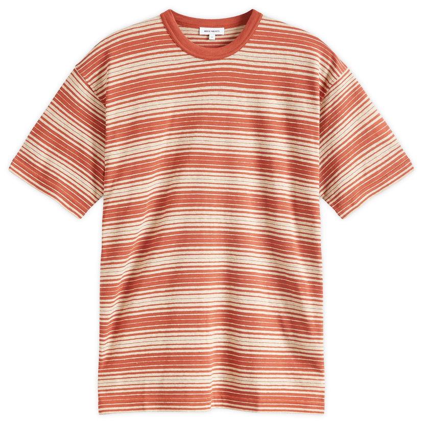 Тениска NORSE PROJECTS Johannes Spaced Stripe Оранжево
 | N01-0654-5049