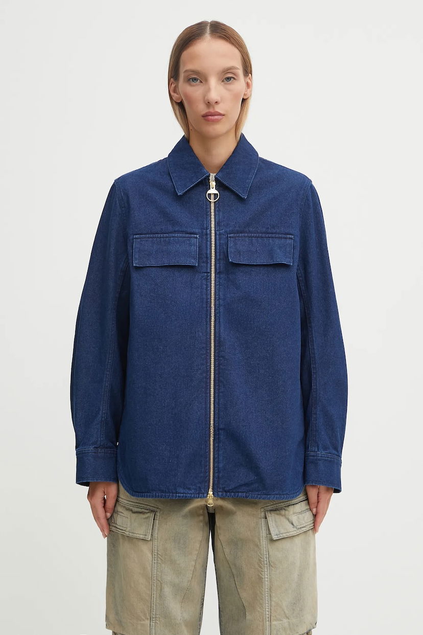 Риза Barbour Barbour Arla Denim Overshirt Relaxed Fit Синьо | LOS0078IN12