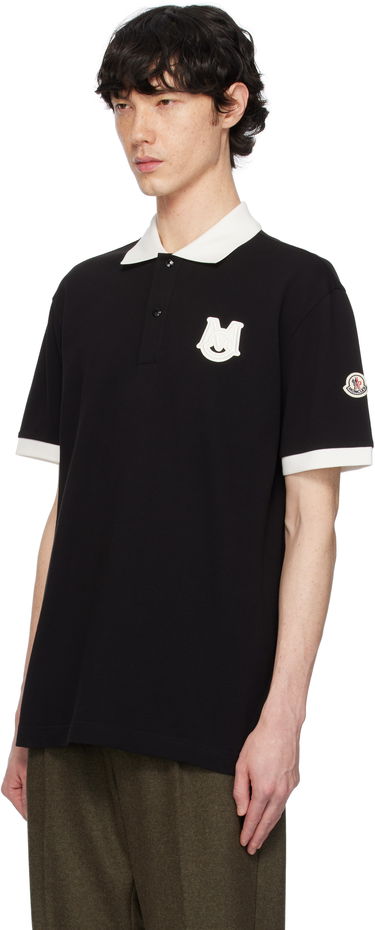 Поло тениска Moncler Archivio Short Sleeve Polo Черно | K10918A0000589A16, 3