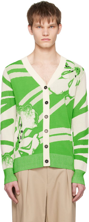 Пуловер Feng Chen Wang Feng Chen Wang Floral Cardigan Зелено | FUS15KT08, 0