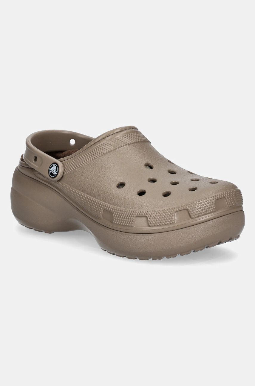 Кецове и обувки Crocs Classic Platform Lined Clogs Бежово | 207938.199, 1