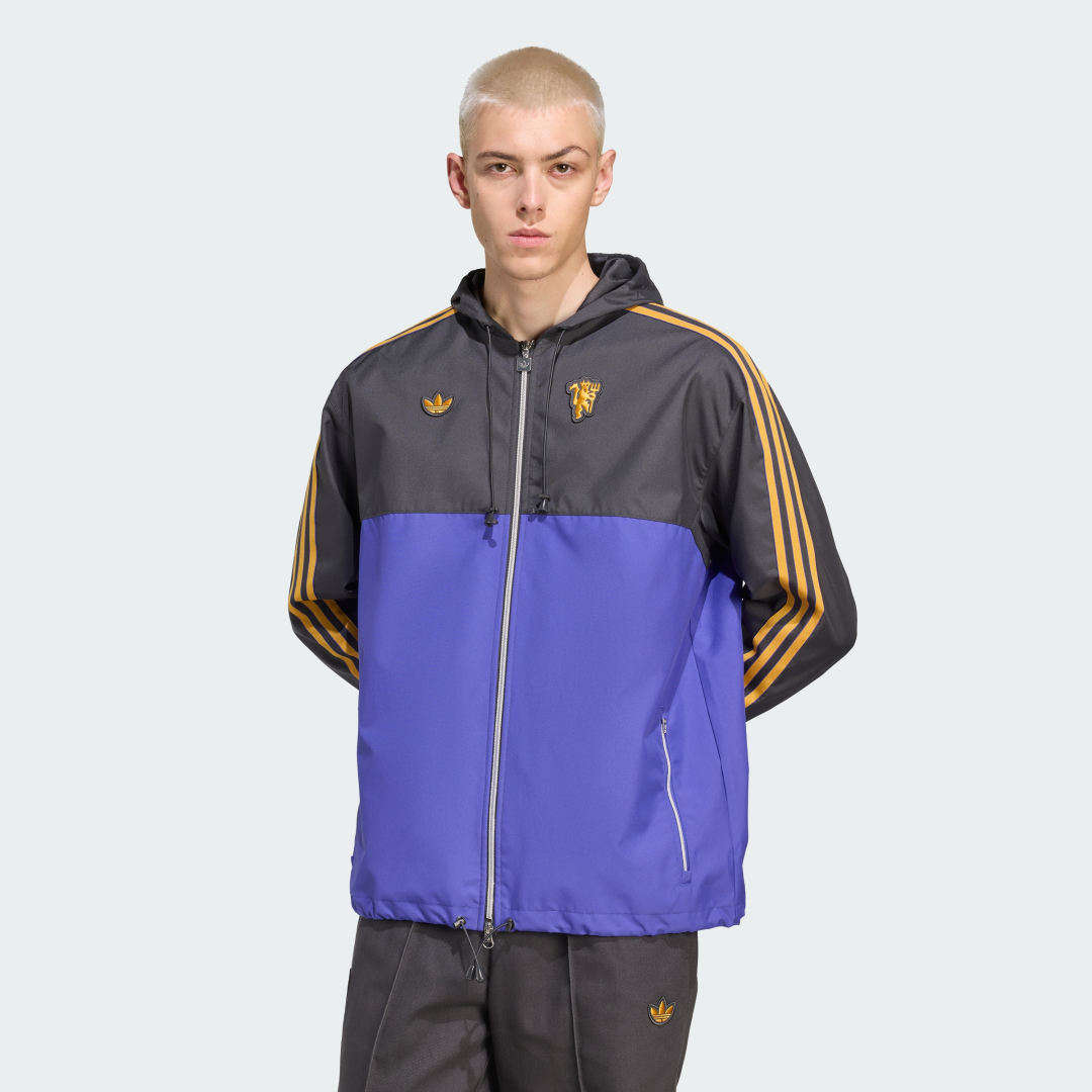 Парка adidas Performance Manchester United Terrace Icons Hooded Parka Лилаво | JN2821, 0