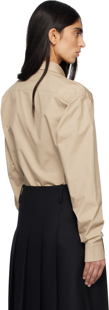 Риза A.P.C. Owen Long Sleeve Button-Up Shirt with Chest Pocket Бежово | COHLE­-H12652, 2