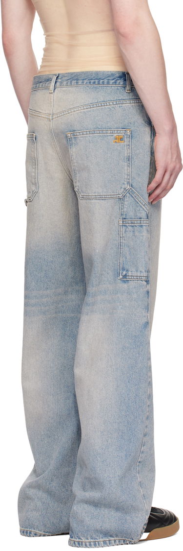 Дънки Courrèges Sailor Wide-Leg Jeans Синьо | 124DPA188DE0016, 2