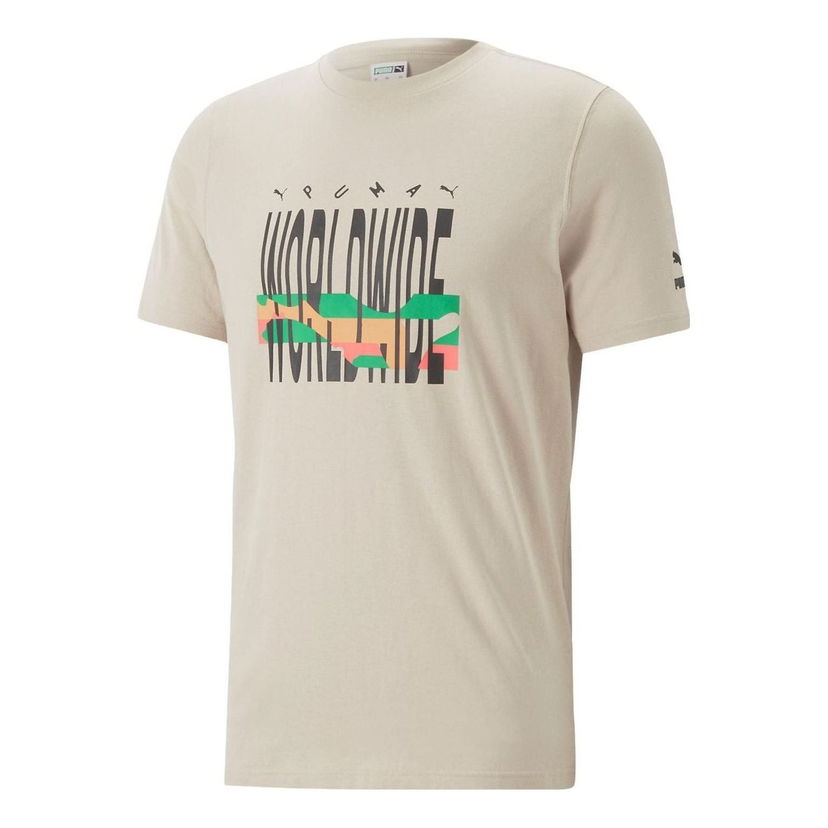 Тениска Puma Worldwide Graphic T-Shirt Бежово | 622572-47