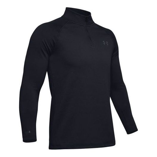 Пуловер Under Armour Men's Base 4.0 Quarter Zip Top Черно | 1343242-001, 0