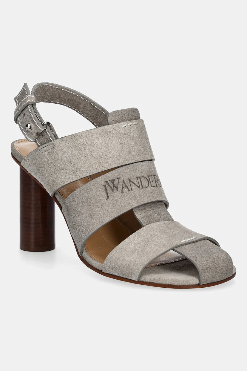 Кецове и обувки JW Anderson JW Anderson Suede Heeled Sandals Сиво | SN0097.LA0359.929