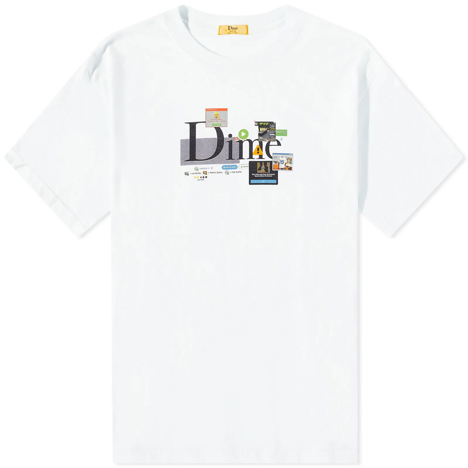 Тениска Dime Adblock Бяло | DIMESU2318WHT, 0