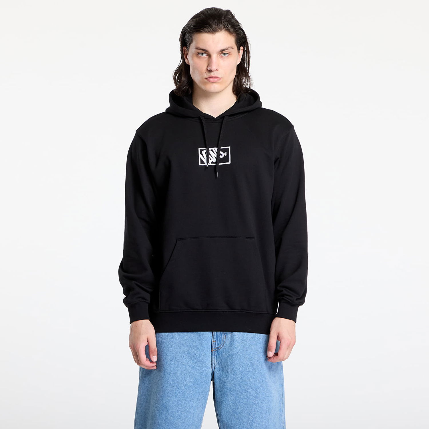 Суитчър Vans Blocked Box Pullover Hoodie Черно | VN000RARBLK1, 0