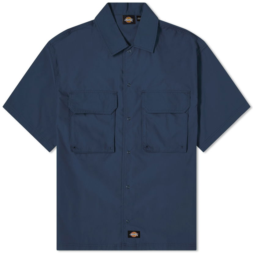 Риза Dickies Fishersville Short Sleeve Utility Shirt Тъмно синьо | DK0A4YS6DNX1