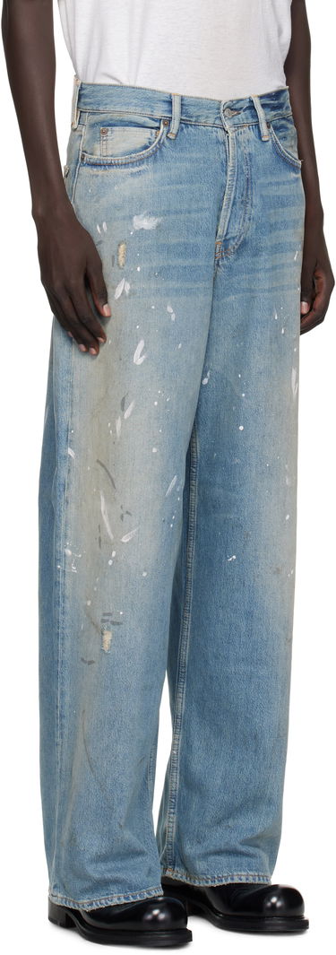 Дънки Acne Studios Acne Studios 1981 U Paint Splatter Jeans Синьо | C00096-, 4
