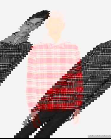 Риза Off-White Flannel Skate Shirt Red Червено | OMGA227S23FAB001 2510, 1
