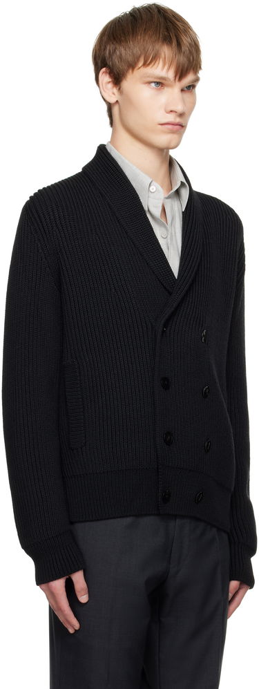 Пуловер Tom Ford TOM FORD Wool Silk Shawl Collar Cardigan Черно | KLL012-YMW094, 1