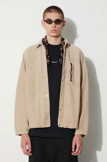 Риза Aries Corduroy Overshirt Бежово | FUAR40600, 0
