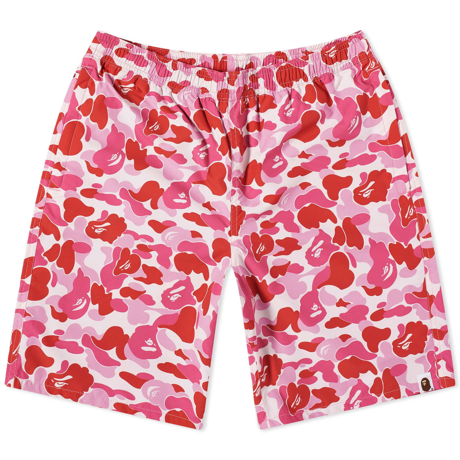 Къси панталони BAPE ABC Camo Beach Shorts Червено | 001SPJ301018M-PNK, 0