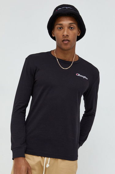 Тениска Champion Crewneck T-Shirt Черно | 217868, 1