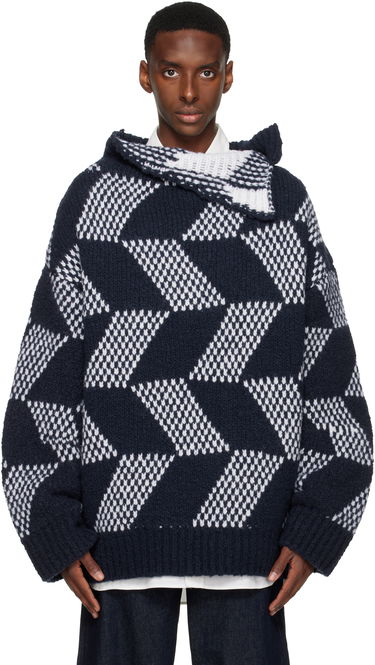 Пуловер Dries Van Noten Dries Van Noten Oversized Geometric Knit Turtleneck Многоцветен | 252-021240-2726, 0