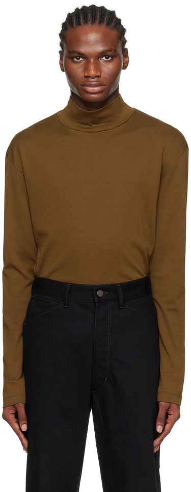 Пуловер LEMAIRE Lemaire Ribbed Turtleneck Longsleeve Кафяво | TO1130 LJ060, 0