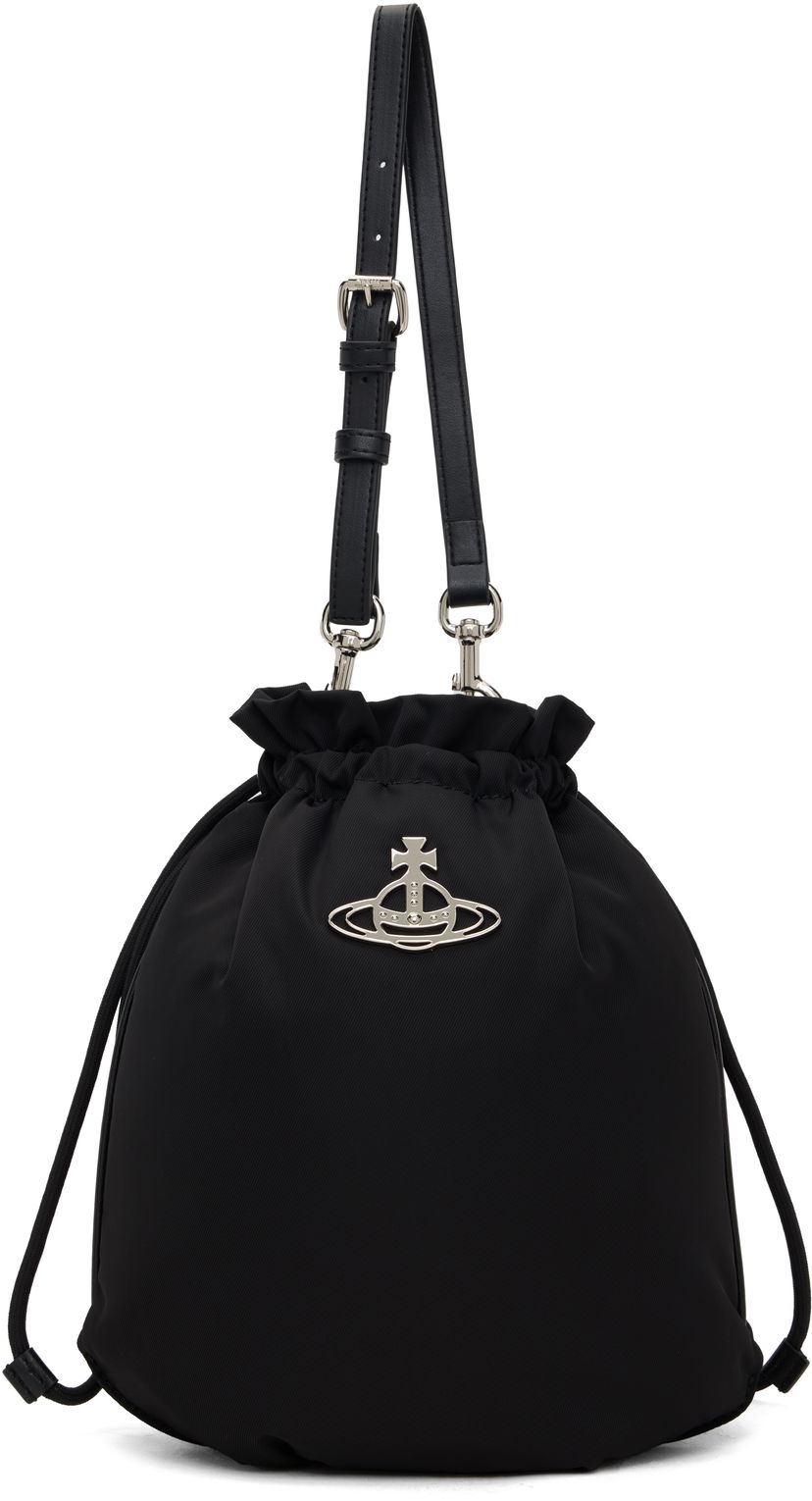 Дамска чанта Vivienne Westwood Drawstring Pouch Set Bag Черно | 57010001U-W001Y-