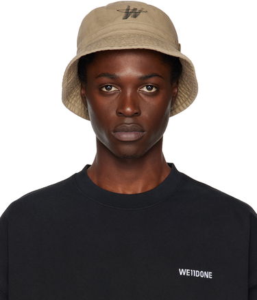Шапка с козирка We11done We11done WD One Logo Bucket Hat Бежово | WD-AH3-22-404-U-BG, 0