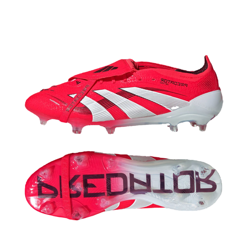 Кецове и обувки adidas Performance Predator Elite Fold-Over Tongue Firm Ground Червено | ID8966