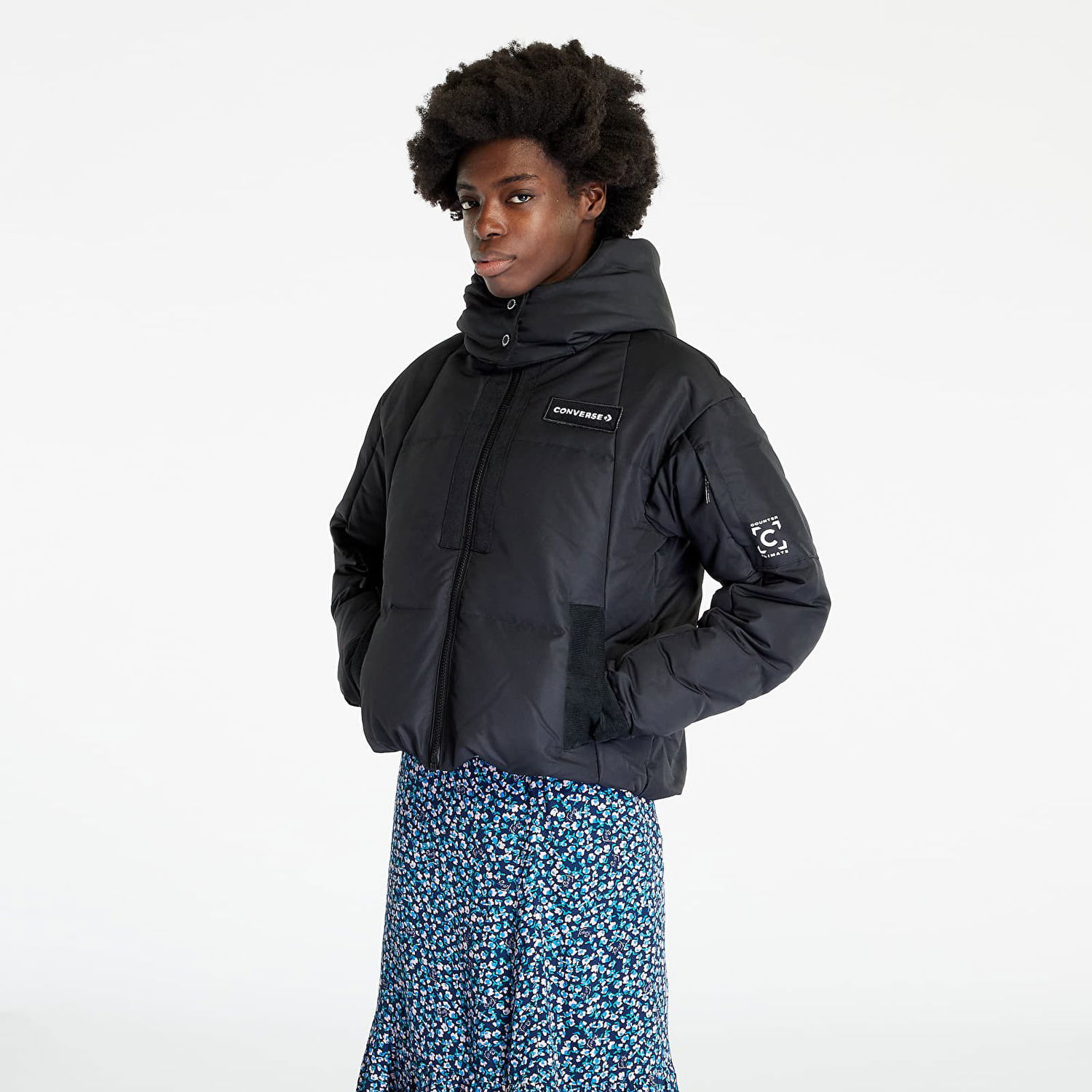 Пухо яке Converse Premium Short Down Jacket Черно | 10023727-A01, 0