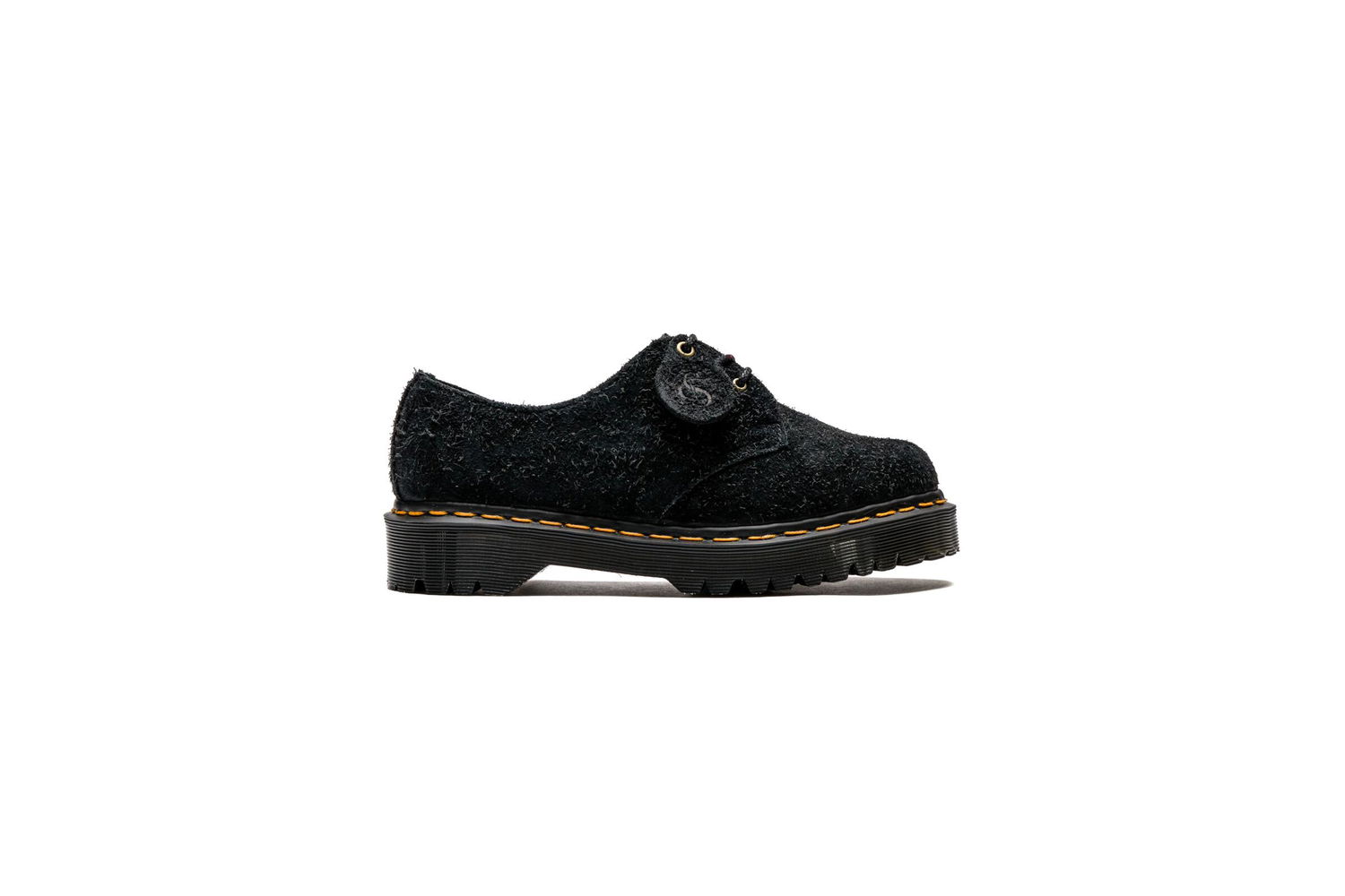 Кецове и обувки Dr. Martens Hairy Suede Platform Derby Shoe 1461 Bex Черно | 30596001, 0