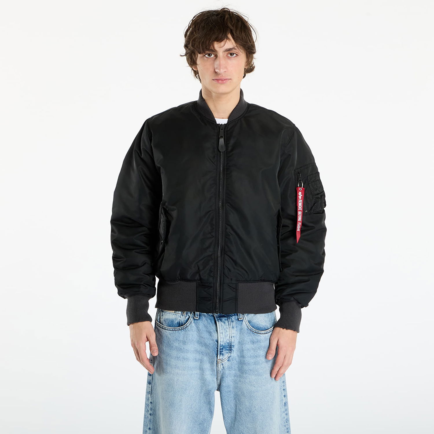 Яке бомбър Alpha Industries Bomber Jacket MA-1 Distressed Черно | 258128-03, 0