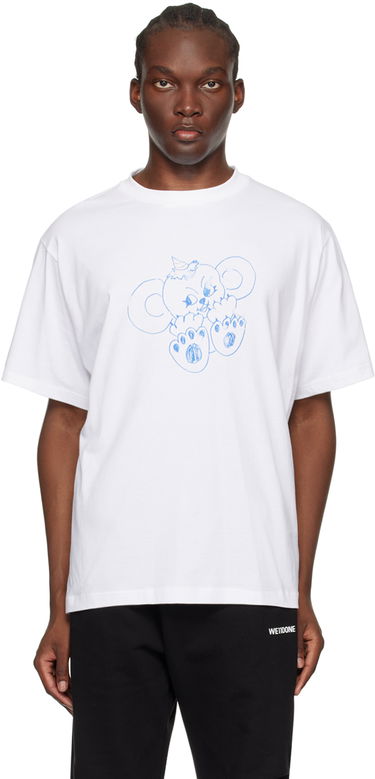 Тениска We11done Monster Print T-Shirt Бяло | WD-TT2-24-790-U-IV, 0