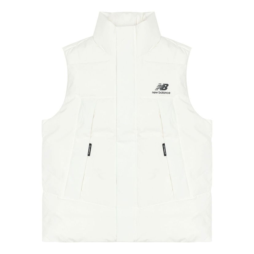 Жилетка New Balance Pocket Puffer Vest Бяло | AMV24360-CIC