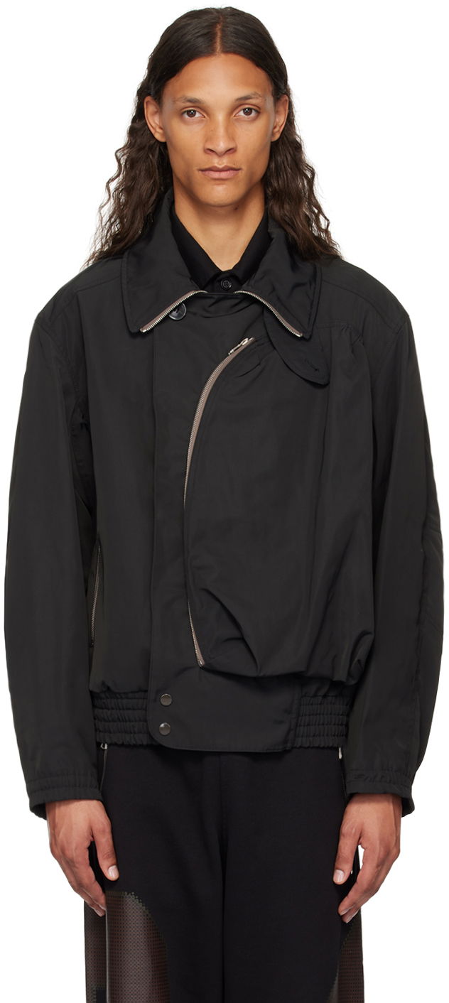 Пухо яке Dries Van Noten Black Padded Jacket Черно | 242-020504-9102