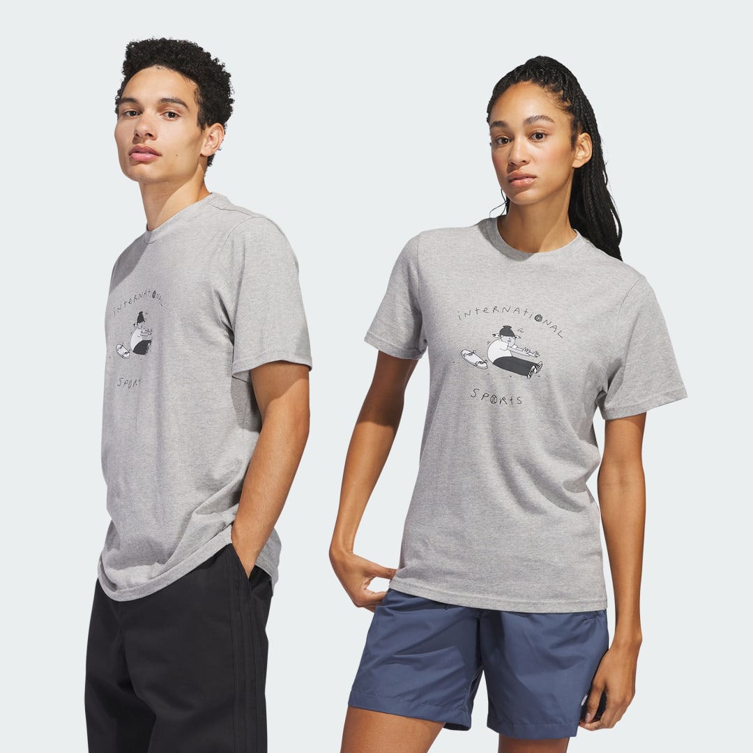 Тениска adidas Performance Henry Jones Stretch T-Shirt Сиво | JD2713, 0