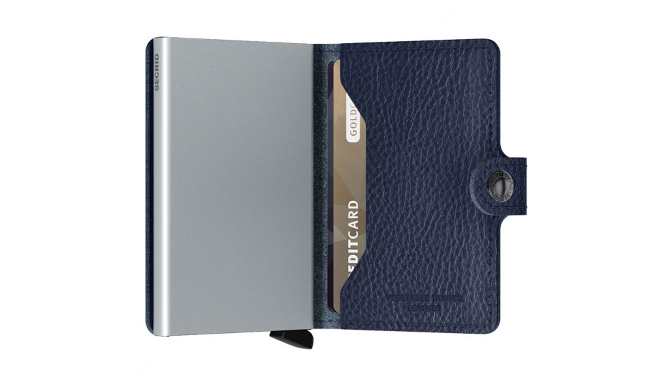 Портфейл Secrid Miniwallet "Navy-Silver" Тъмно синьо | MVg-Navy-Silver, 1