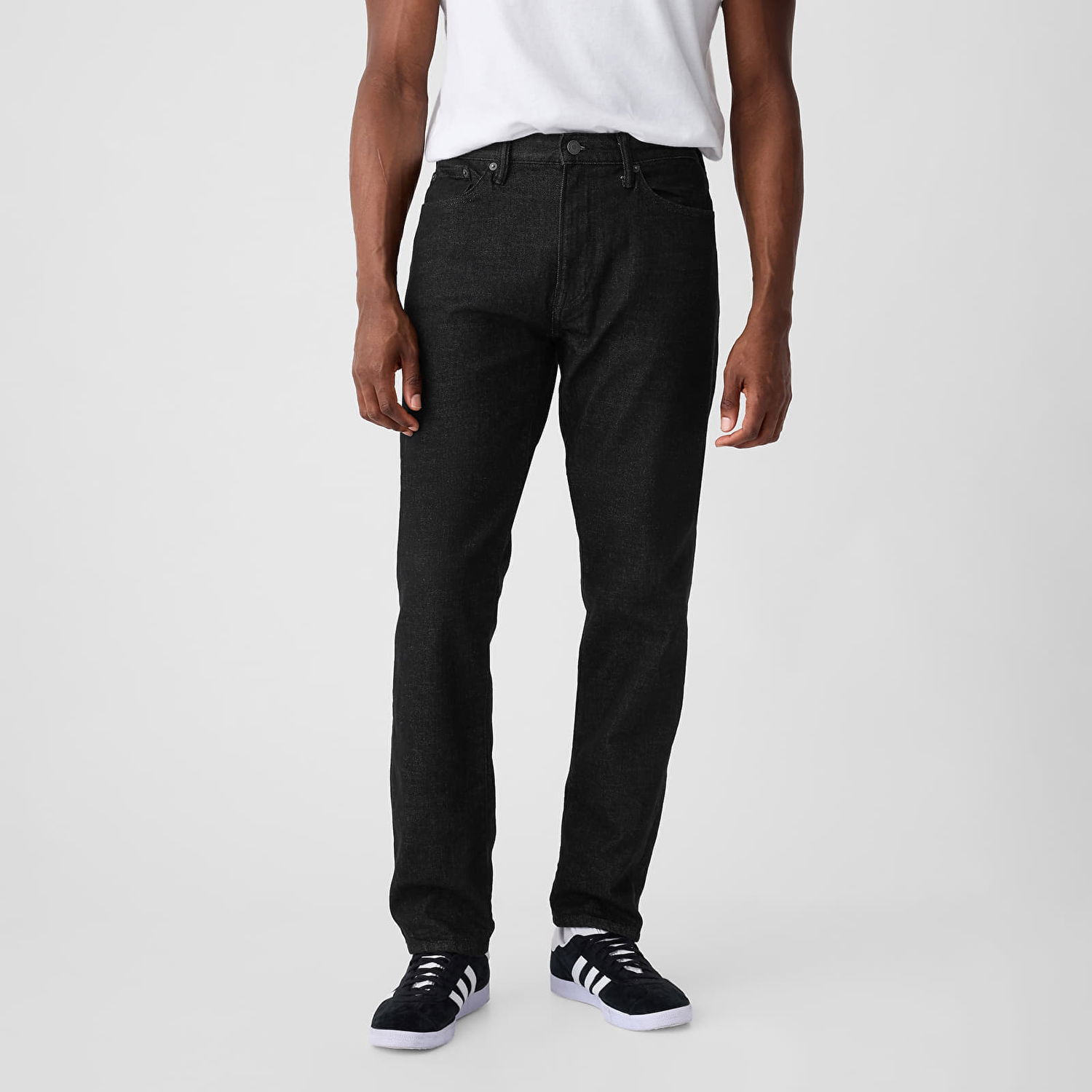 Панталони GAP Pants Denim Pants Straight Black Rinse W34/L34 Сиво | 749118-00, 1