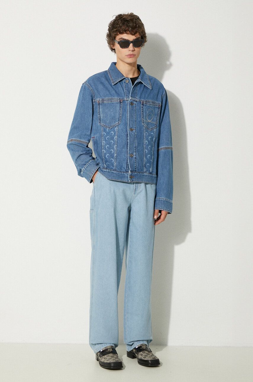 Яке Marine Serre Denim Trucker Jacket Синьо | MJA063A, 1