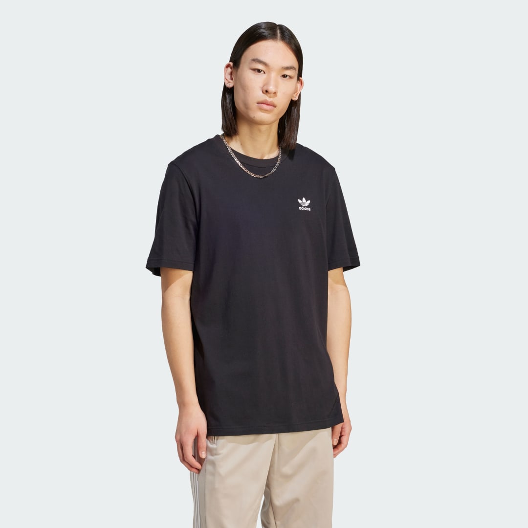 Тениска adidas Originals Trefoil Essentials Tee Черно | IM4540, 1
