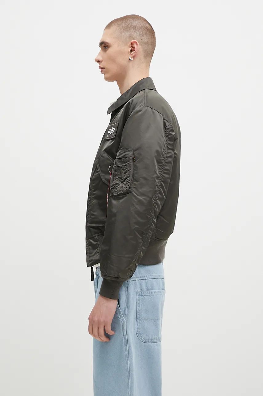 Яке бомбър Alpha Industries Bomber Jacket Oversize Зелено | 100102.04, 1