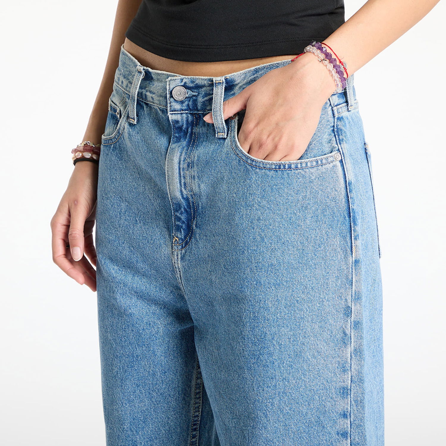 Дънки CALVIN KLEIN Calvin Klein Jeans Barrel Jeans W25/L32 Синьо | J20J225005 1A4, 1