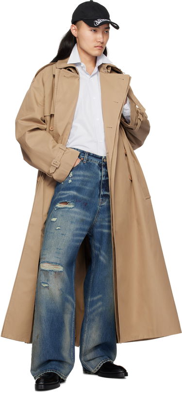 Дънки VETEMENTS Vetements Distressed Baggy Jeans Синьо | UA66PA590N, 3