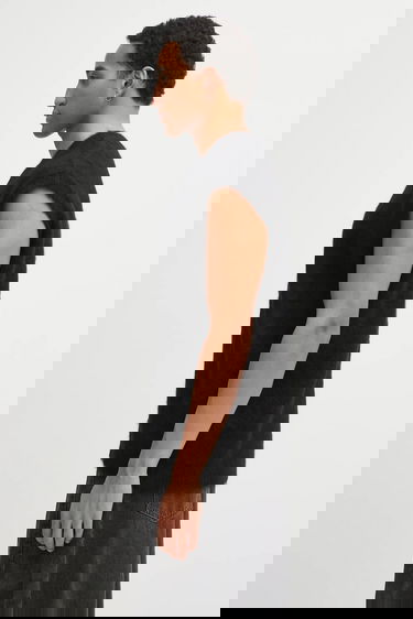 Жилетка Needles Needles V-Neck Wool Blend Fuzzy Knit Vest Черно | RW359, 1