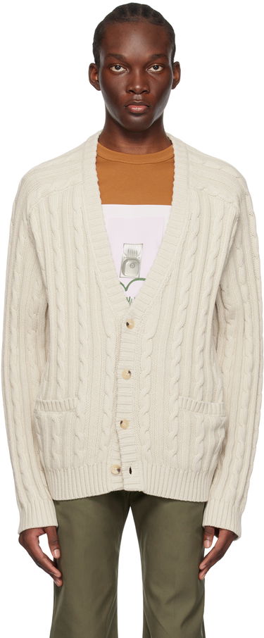 Пуловер Helmut Lang Helmut Lang Cable Knit Cardigan Бежово | N04HM704, 0
