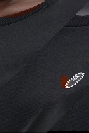 Тениска BAPE Ape Head One Point T-Shirt Черно | 001TEL302061L, 3