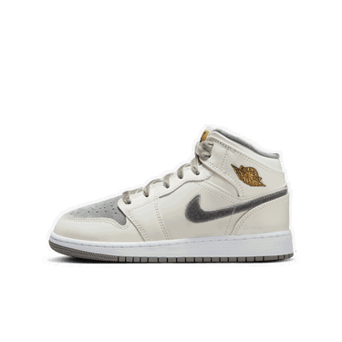 Кецове и обувки Jordan Air Jordan 1 Mid SE "Velvet Toe" GS Бяло | FB9899-100, 2