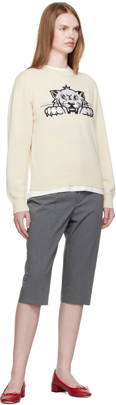 Пуловер KENZO Kenzo Paris 'KENZO Happy Tiger' Sweater Бежово | FF62PU7233LI, 3