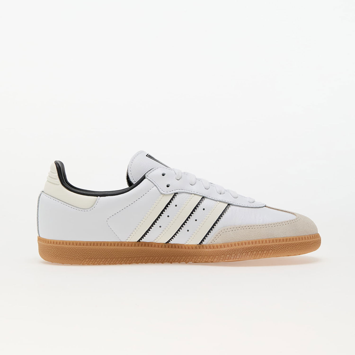 Кецове и обувки adidas Originals Samba OG in White/Off White/Core Black, Size UK 3 | END. Clothing Бяло | ID1480, 1