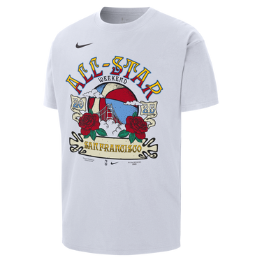 Тениска Nike NBA Max90 2025 All-Star Weekend San Francisco T-Shirt Бяло | HQ0682-100, 1