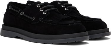 Аксесоари BOSS Hugo Suede Fringe Trim Loafers Черно | 50536224, 3