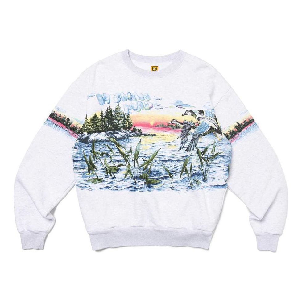 Пуловер Human Made HUMAN MADE Hunting Print Sweatshirt Сиво | HM26CS025, 0