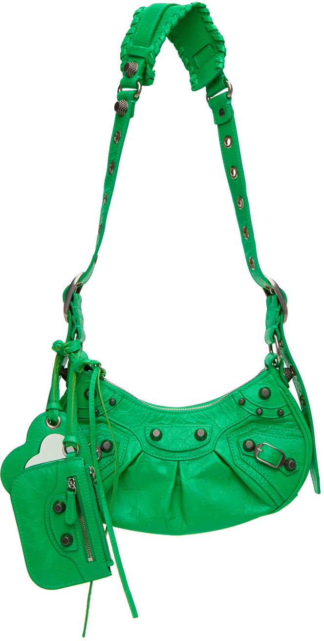 Чанта през рамо Balenciaga 'Le Cagole' XS Shoulder Bag Зелено | 671309 1VG9Y, 0