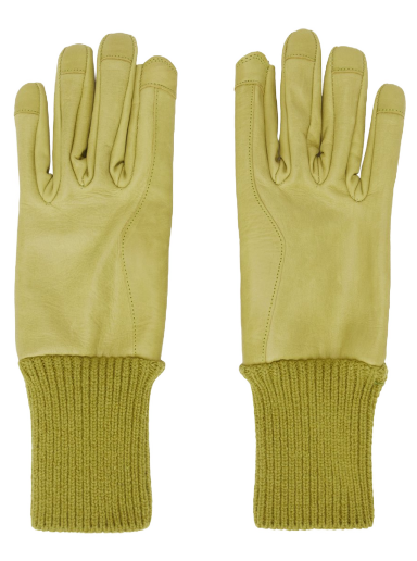 Ръкавици Rick Owens Short Ribcuff Gloves Жълто | RR02C7458 LSU